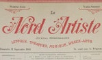 Nord Artiste journal hebdomadaire   1881