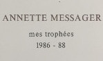 Messager Annette   Galerie Laage Salomon 1988