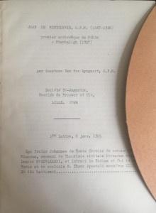 p Jean de Montcorvin p p Premier archeveque p p de Pekin 1307 p p Van den Wyngaert A p