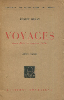 Voyages Italie Norvege Renan Ernest