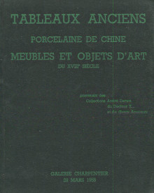 Collections Andre Derain du Docteur X Tableaux anciens porcelaine de Chine meubles 1955 Rheims Me Maurice