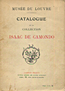 Catalogue de la collection Isaac de Camondo musee du Louvre Paul Vitry Carle Dreyfus Gaston Migeon