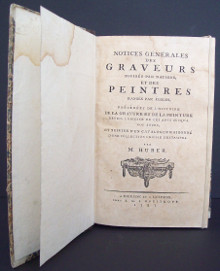 Notices generales des graveurs divises par nations et des peintres ranges par ecoles precedees de l histoire de la peinture et de la gravure depuis l origine de ces arts jusqu a nos jours et suivies d un catalogue raisonne d une collection choisie d estampes Huber Michel