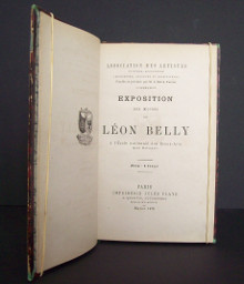 Exposition des oeuvres de Leon Belly A l Ecole nationale des Beaux Arts Quai Malaquais Association des artistes peintres sculpteurs architectes et dessinateurs Fondee et presidee par M le baron Taylor