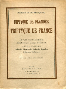 Diptyque de Flandre Triptyque de France Montesquiou Robert de