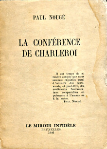 La Conference de Charleroi Nouge Paul