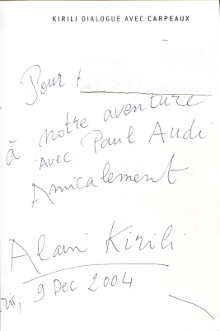 Kirili dialogue avec Carpeaux Ramade Patrick dir 