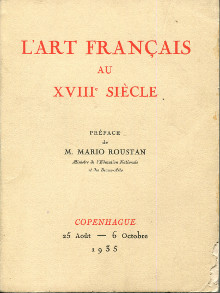L art francais au XVIIIe siecle Copenhague 1935 Boucher Francois dir 
