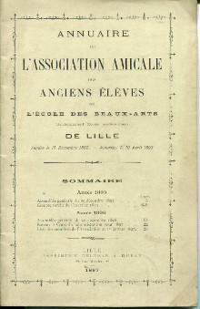 Annuaire de l association amicale des anciens eleves de l ecole des Beaux Arts de Lille