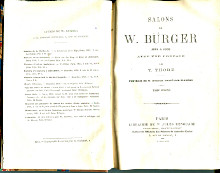Salons de W Burger 1861 a 1868 avec une preface de T Thore 2 tomes en 2 volumes Thore Theophile William Burger pseud 