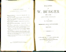 Salons de W Burger 1861 a 1868 avec une preface de T Thore 2 tomes en 2 volumes Thore Theophile William Burger pseud
