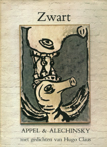 Zwart Appel Alechinsky met gedichten van Hugo Claus Dotremont Christian preface