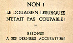 Douai   Non! Lesurgues non coupable1949