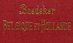 Belgique 2   Baedeker Hollande 1910